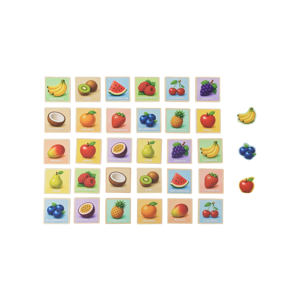Kinder and Kids Memoryspel 30pcs set - Frukt